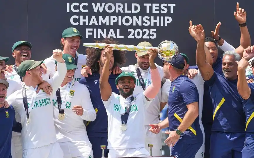 Jay Shah Presents ICC Test Mace To Bavuma As South Africa Erupt In Wild Celebrations
